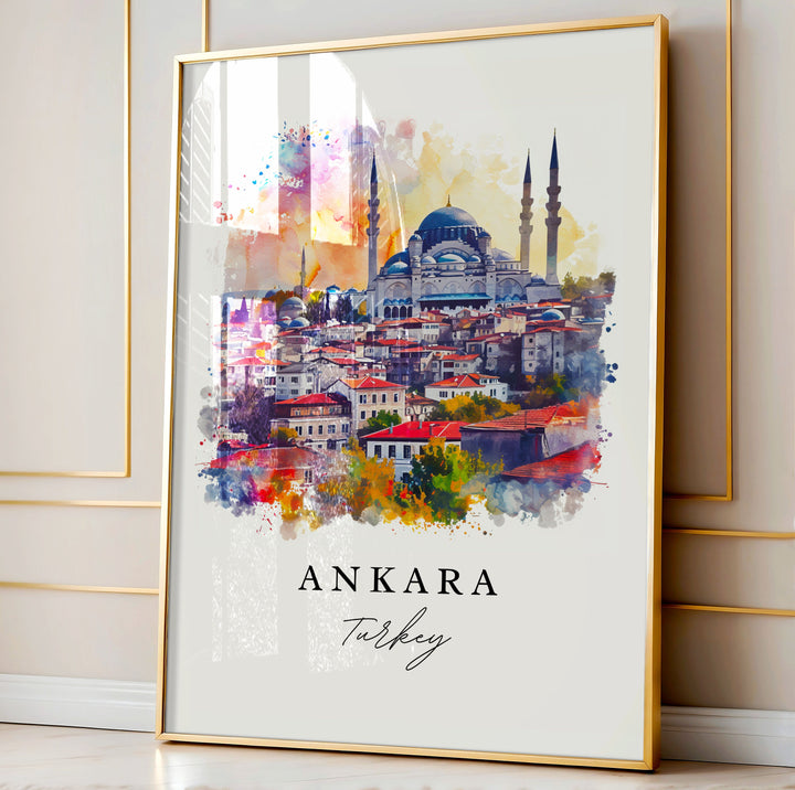 Ankara Wall Art - Turkey Print