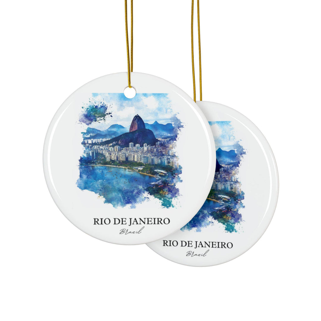 Rio de Janeiro Ornament: Unique Rio Brazil Souvenir, Brazil Xmas Decor, and Authentic Rio de Janeiro Gift