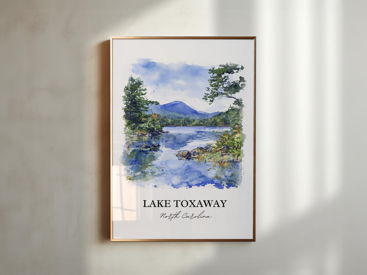 Lake Toxaway Wall Art, Cashiers NC Print, North Carolina Artwork, Lake Toxaway Gift, Travel Print, Travel Poster, Housewarming Gift