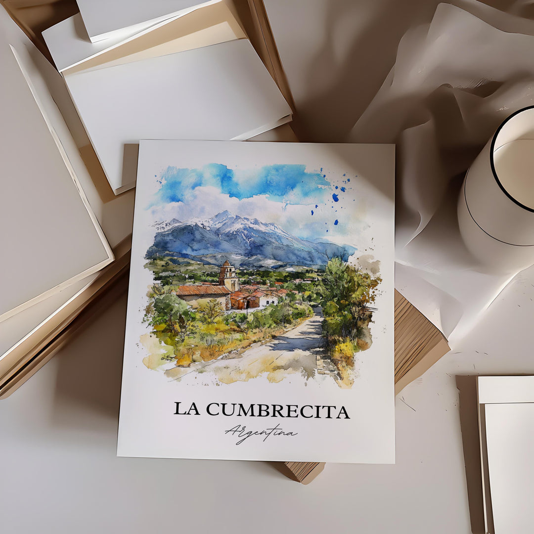 La Cumbrecita, Argentina – Watercolor Art Print