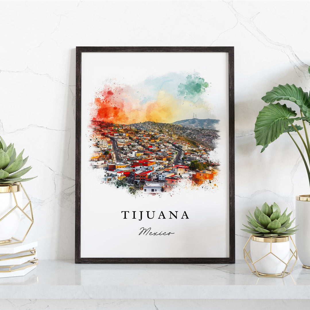 Tijuana Mexico wall art - Mexico, Tijuana print, Tijuana Wedding gift, Birthday present, Custom Text, Perfect Gift