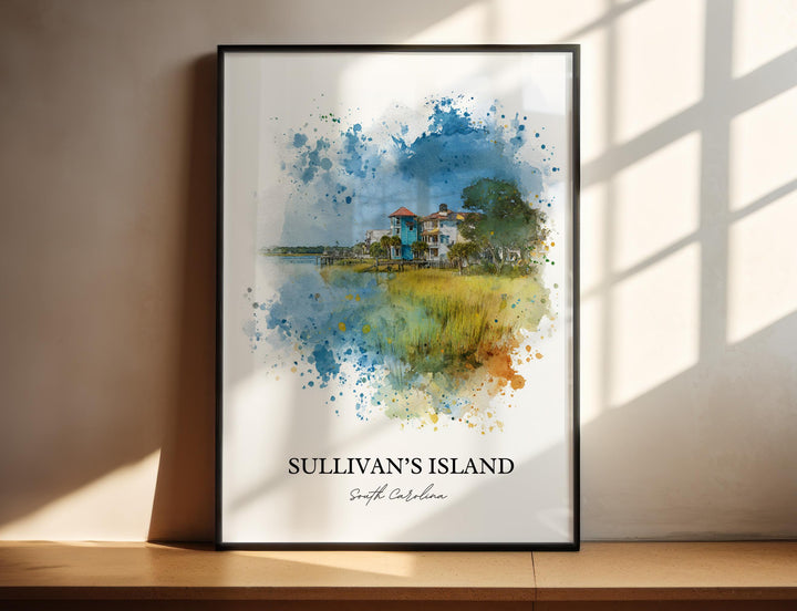 Sullivans Island, SC – Watercolor Art Print