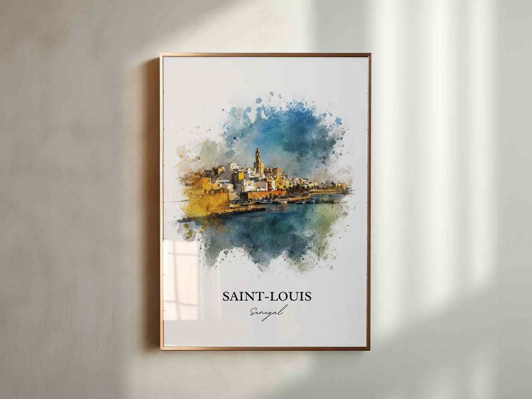 Saint-Louis, Senegal – Watercolor Art Print