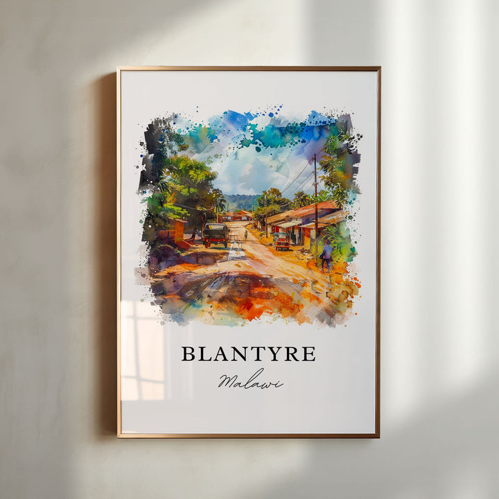 Blantyre Wall Art - Malawi Print