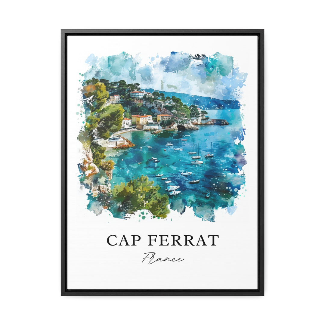 Saint-Jean-Cap-Ferrat Art, Cap Ferrat Print, French Riviera Watercolor, South of France Gift,