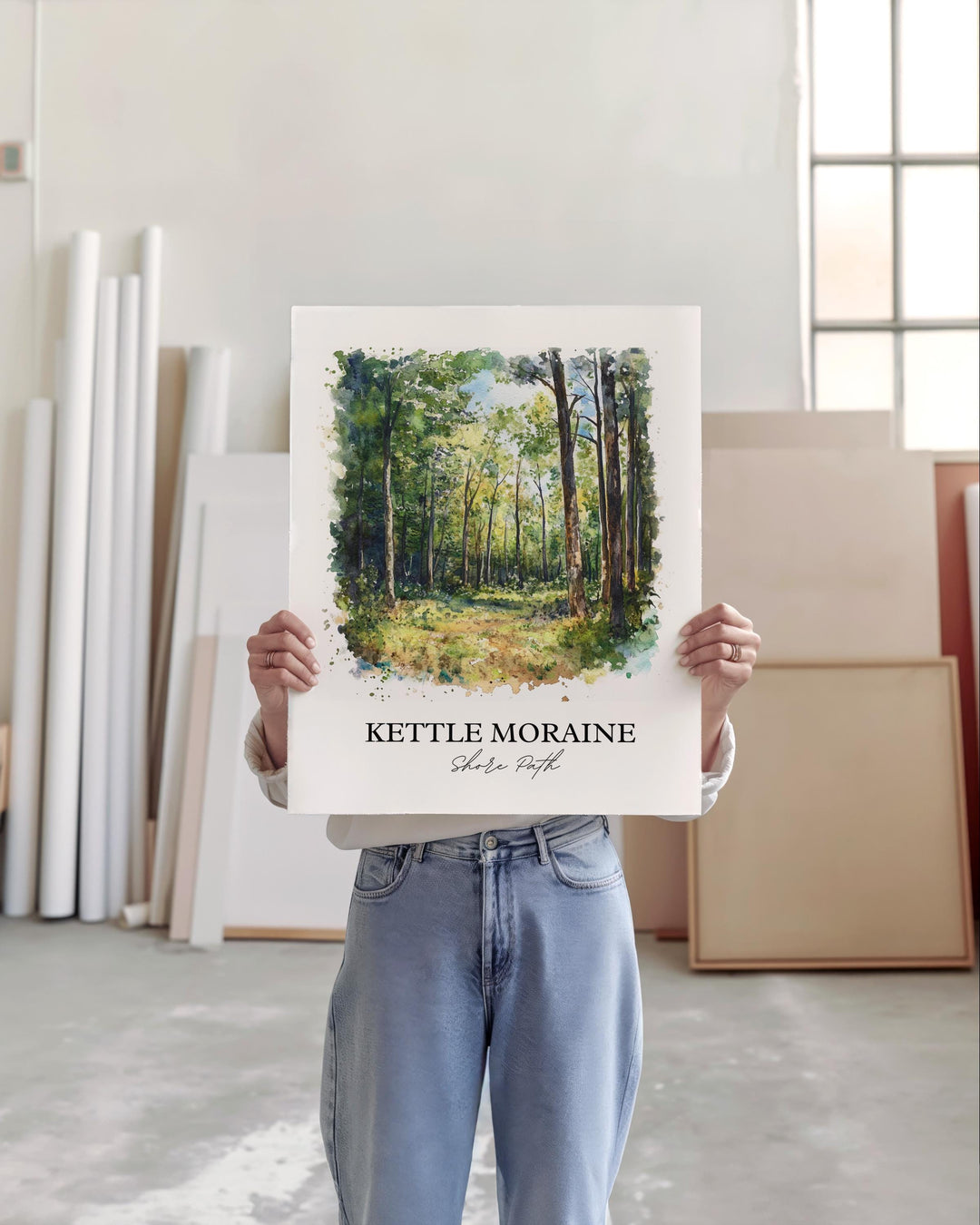 Kettle Moraine State Park Wall Art, Whitewater Lake Print, WI Artwork, Kettle Moraine Gift, Travel Print, Travel Poster, Housewarming Gift