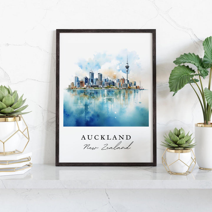 Auckland wall art - New Zealand, Auckland poster, Auckland NZ Wedding gift, Auckland Skyline, Custom Text, Personalized Gift