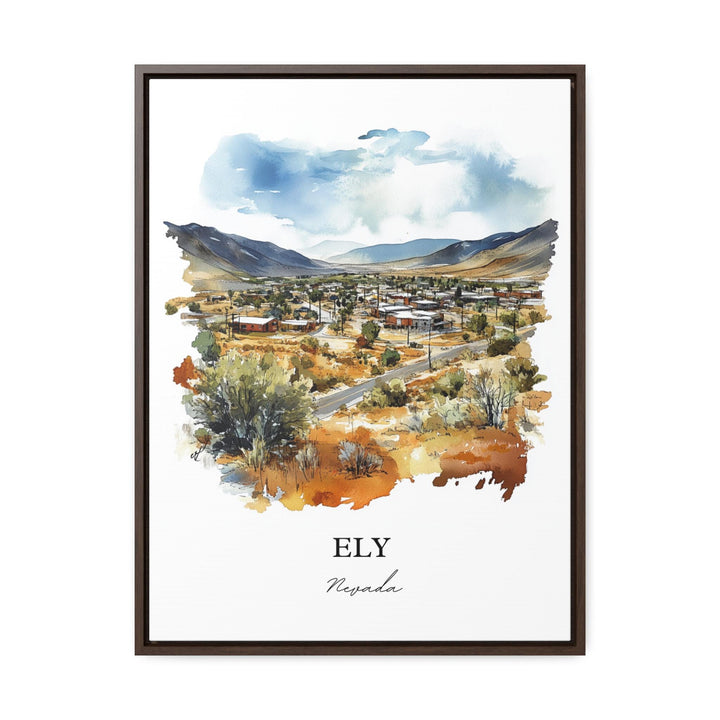 Ely Nevada Wall Art, Ely NV Print, Nevada Watercolor Art, White Pine County Nevada Gift, Travel Print, Travel Poster, Housewarming Gift