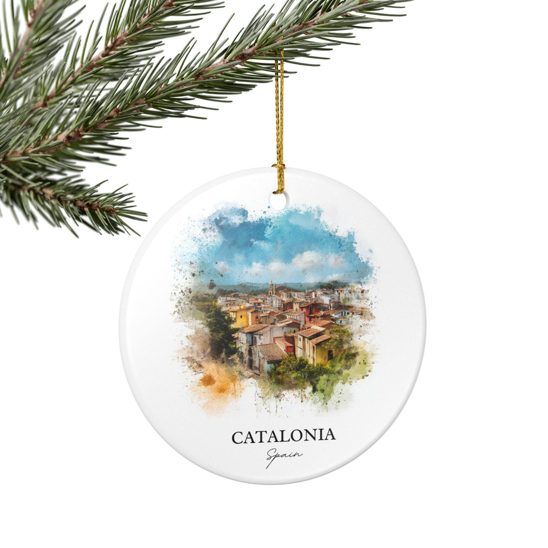 Catalonia Spain Ornament: Unique Catalonia Souvenir, Catalonia Xmas Decor, and Authentic Catalonia Spain Gift