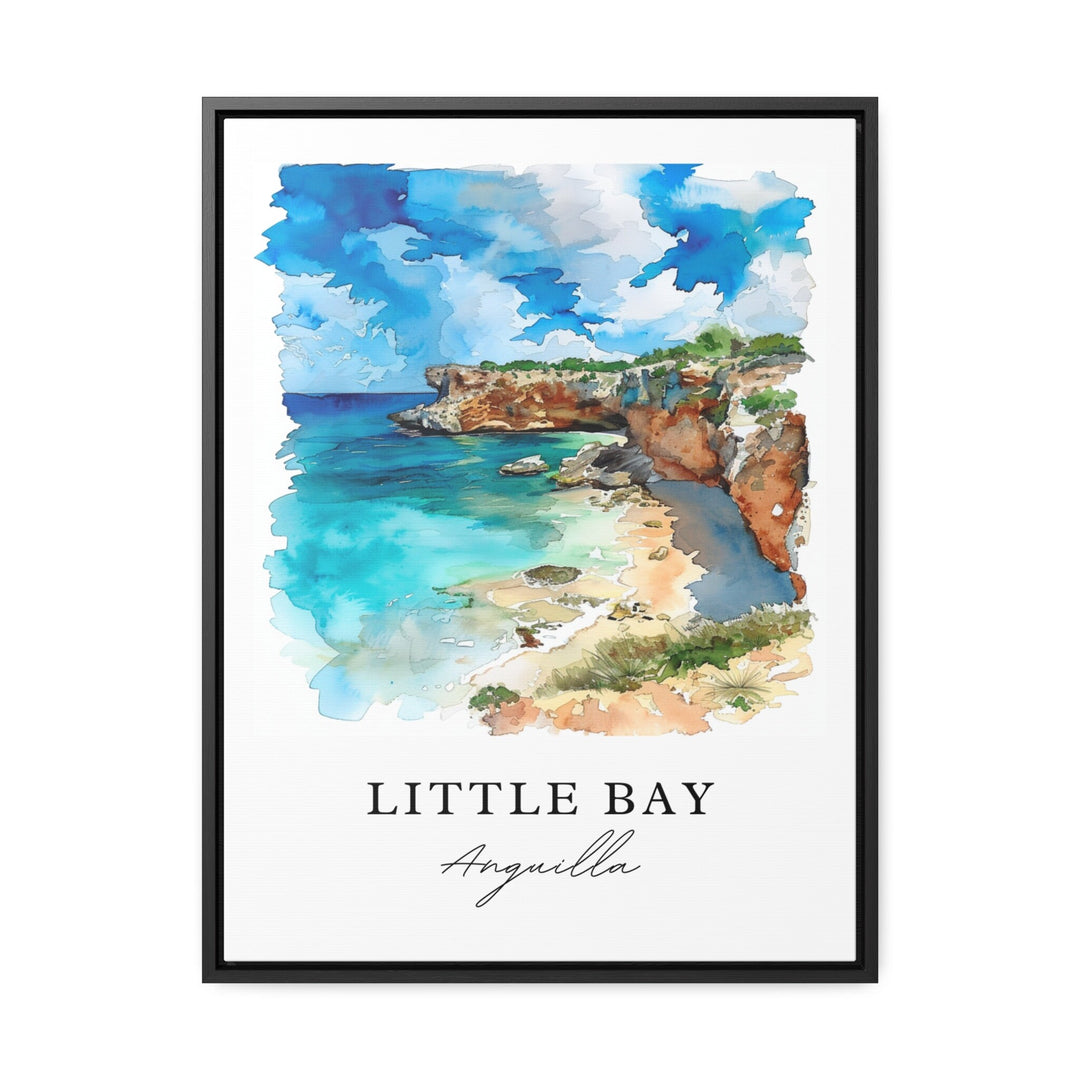 Little Bay Wall Art, Little Bay Anguilla Print, Anguilla Watercolor, Little Bay Gift, Travel Poster, Housewarming Gift