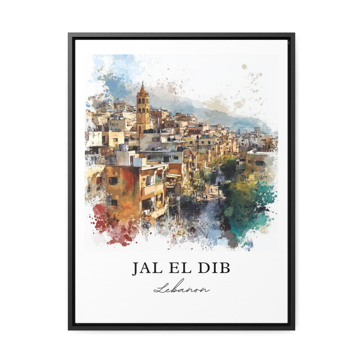 Jal El Dib Wall Art, Beirut Lebanon Print, Jal El Dib Watercolor Art, Lebanon Gift, Travel Print, Travel Poster, Housewarming Gift