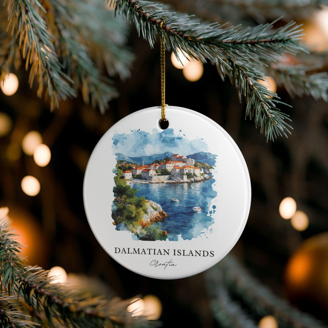 Dalmatian Islands Ornament: Unique Croatia Souvenir, Croatia Xmas Decor, and Authentic Dalmatian Islands Gift