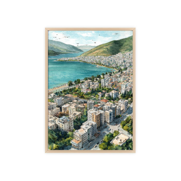 Sarandë, Albania – Watercolor Art Print
