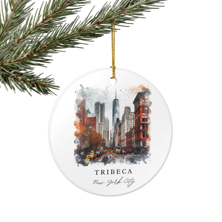 Tribeca Ornament: Unique Tribeca NYC Souvenir, Tribeca NYC Xmas Decor, and Authentic Manhattan Gift