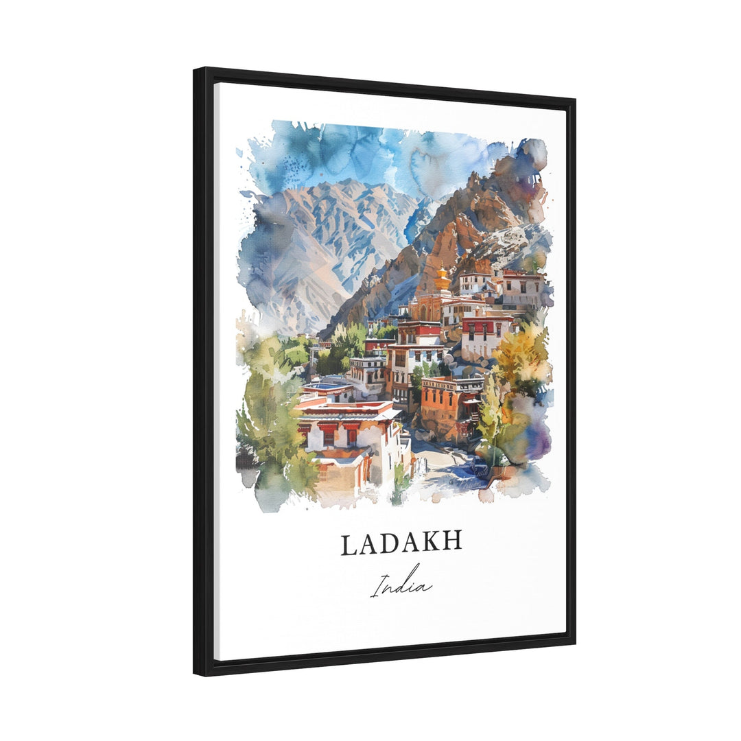 Ladakh India Wall Art, Ladakh Print, Ladakh Watercolor, Ladakh Kashmir India Gift,