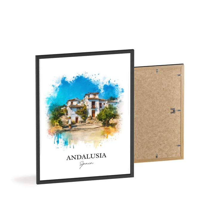Andalusia Wall Art, Andalusia Spain Print, Spain Watercolor Art, Andalusia Gift, Andalusia Travel Print, Travel Poster, Housewarming Gift
