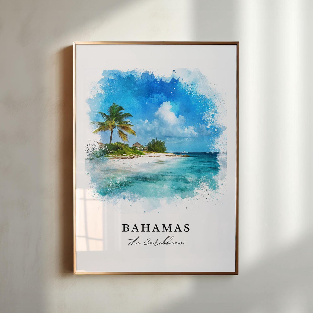 The Bahamas Wall Art - Caribbean Beach Print