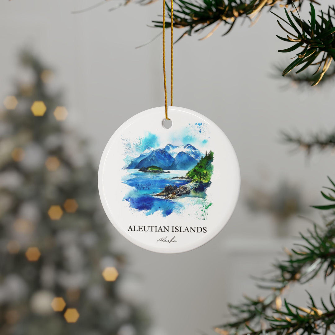 Aleutian Islands Ornament: Unique Alaska Souvenir, Aleutian Islands Xmas Decor, and Authentic Aleutian Islands Gift