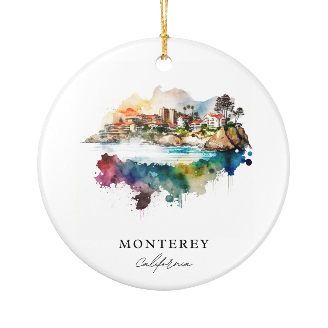 Monterey California Ornament: Unique Monterey Souvenir, Monterey Xmas Decor, and Authentic Monterey CA Gift