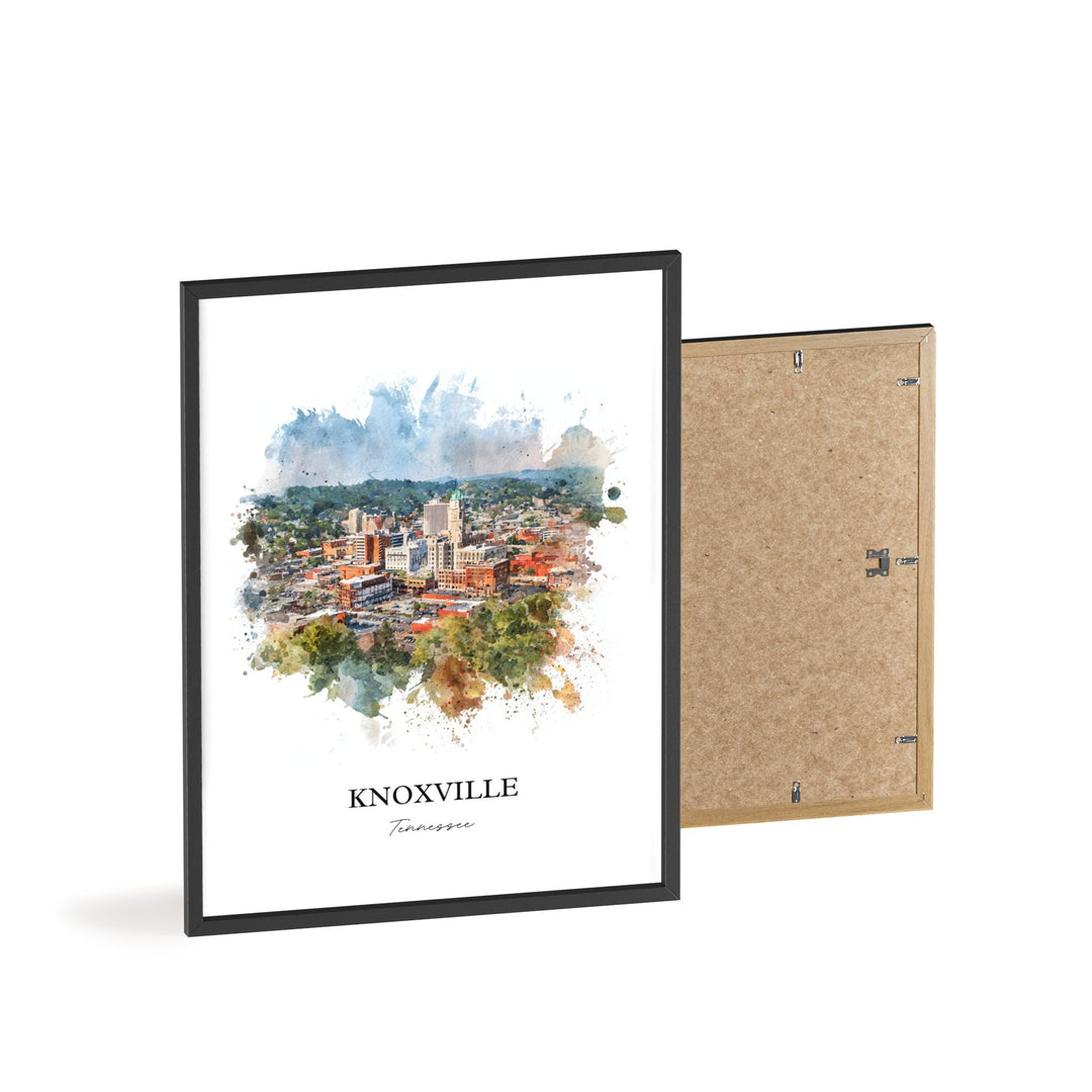 Knoxville, Tennessee – Watercolor Art Print