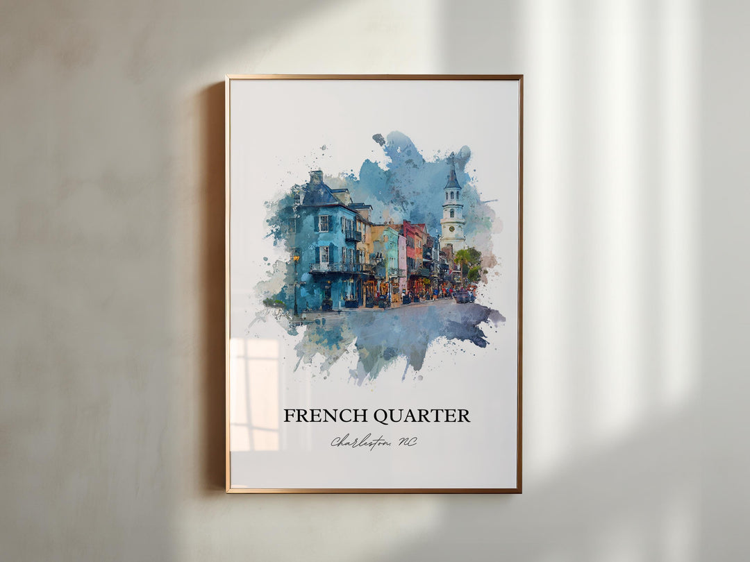 Charleston, South Carolina, USA – Watercolor Art Print