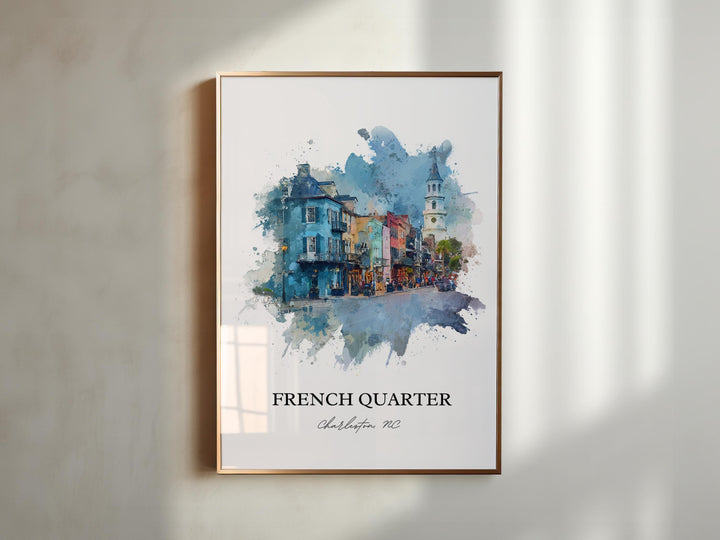 Charleston, South Carolina, USA – Watercolor Art Print