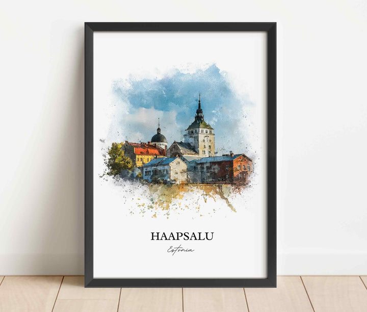 Haapsalu, Estonia – Watercolor Art Print
