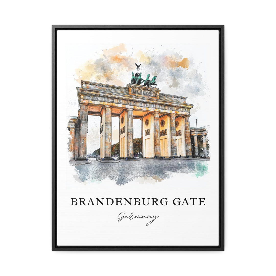 Brandenburg Gate, Germany – Watercolor Art Print