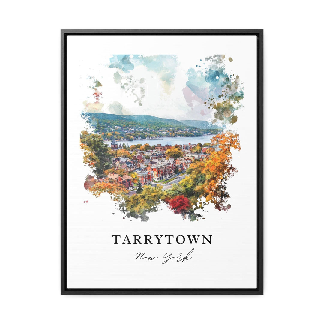 Tarrytown NY Wall Art, Tarrytown Town Print, Tarrytown Watercolor Art, Hudson Valley Gift,