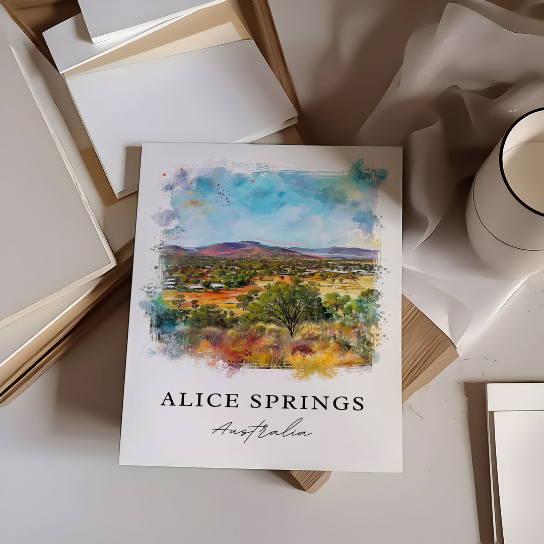 Alice Springs Wall Art - Australia Print