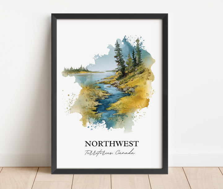 Yellowknife, Canada – Watercolor Art Print