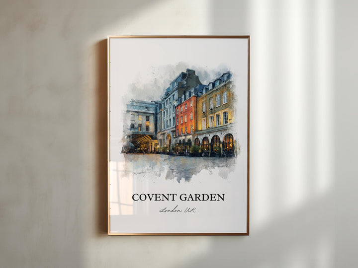 Covent Garden, England – Watercolor Art Print