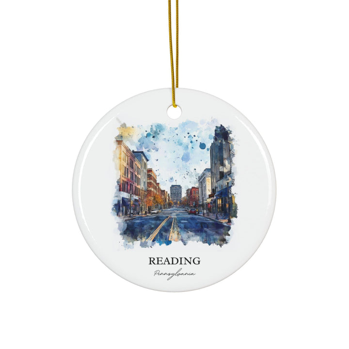 Reading PA Ornament: Unique Reading Souvenir, Reading PA Xmas Decor, and Authentic Pennsylvania Gift