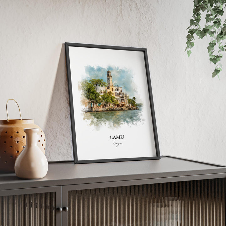 Lamu, Kenya – Watercolor Art Print
