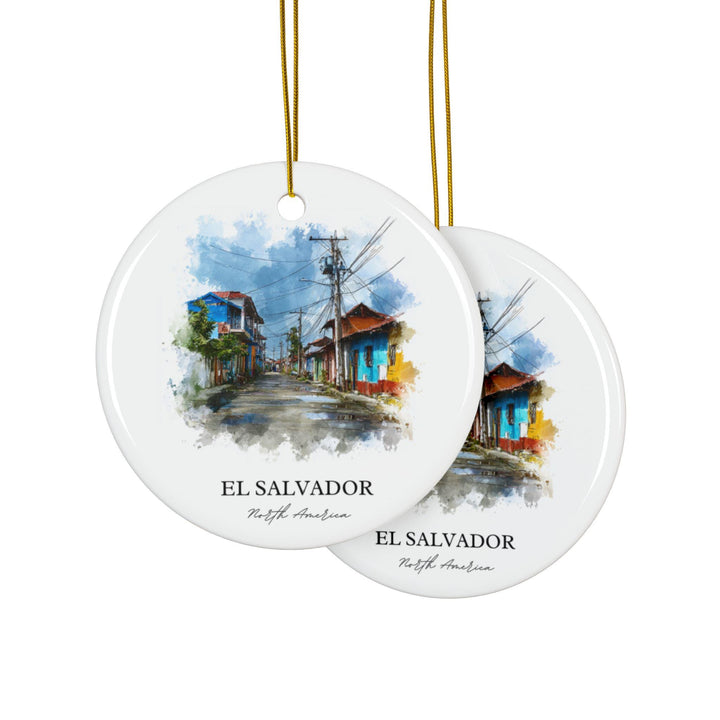 El Salvador Ornament: Unique El Salvador Souvenir, El Salvador Xmas Decor, and Authentic El Salvador Gift