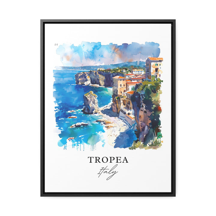 Tropea Italy Wall Art, Tropea Print, Tropea Calabria Watercolor, Tropea Italia Gift,