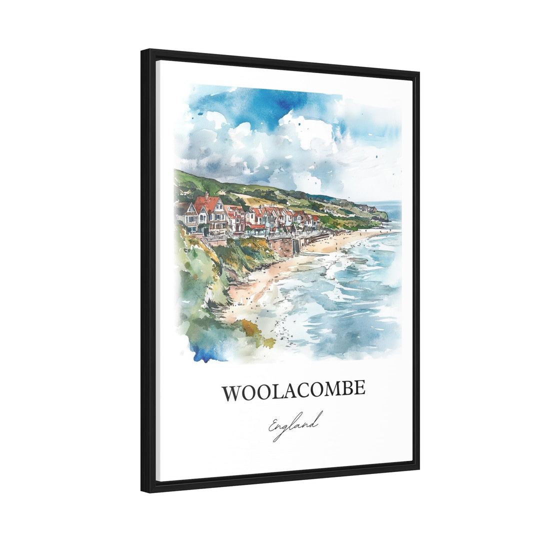 Woolacombe, England – Watercolor Art Print