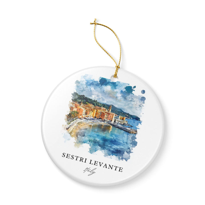 Sestri Levante Ornament: Unique Sestri Levante Souvenir, Italy Xmas Decor, and Authentic Sestri Levante IT Gift