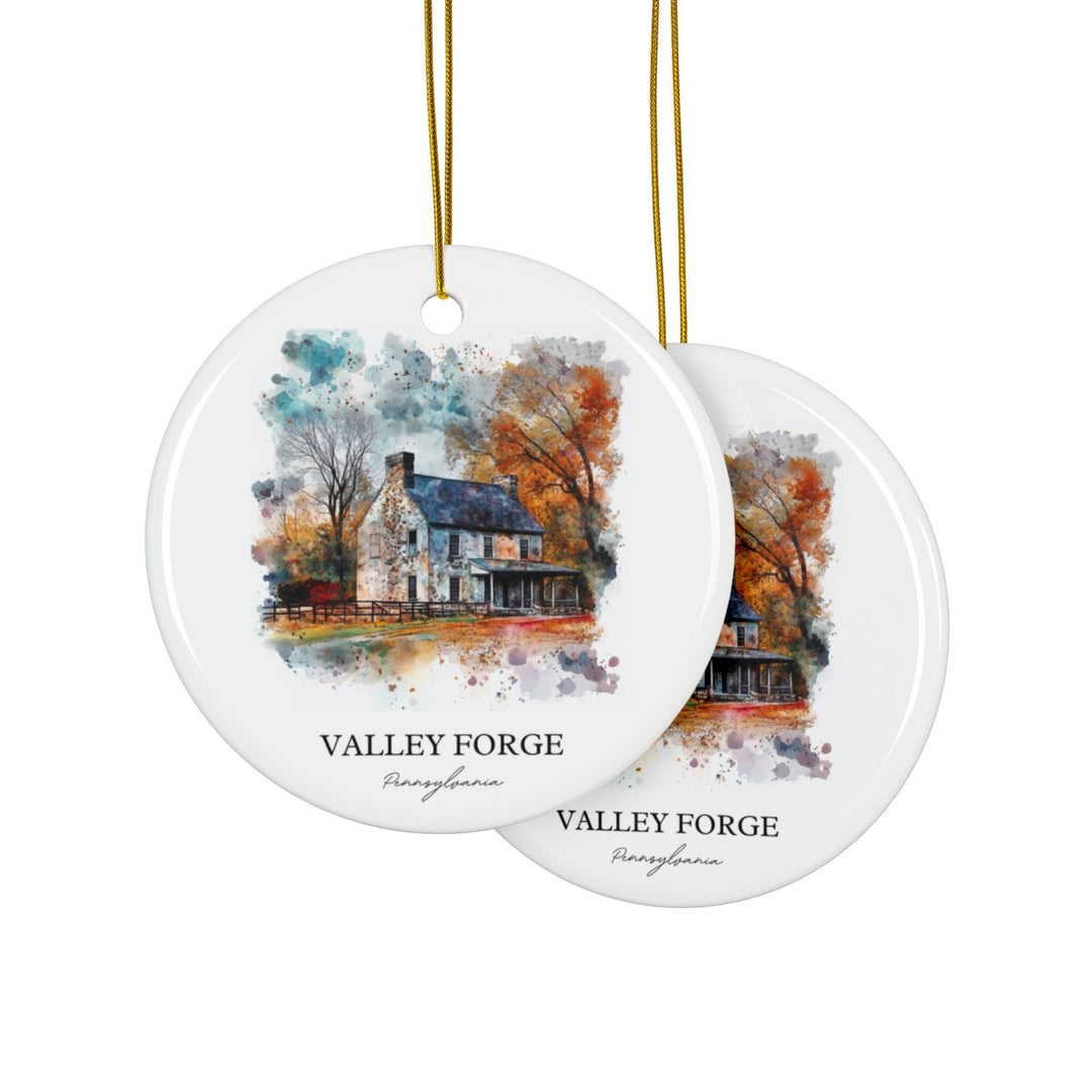 Valley Forge PA Ornament: Unique Valley Forge Souvenir, Valley Forge Xmas Decor, and Authentic Valley Forge Gift
