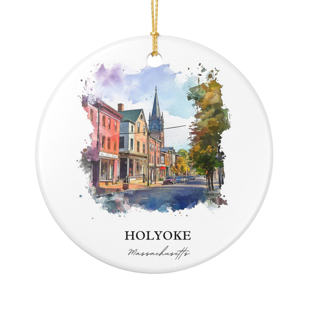 Holyoke MA Ornament: Unique Holyoke Souvenir, Holyoke Xmas Decor, and Authentic Holyoke Massachusetts Gift