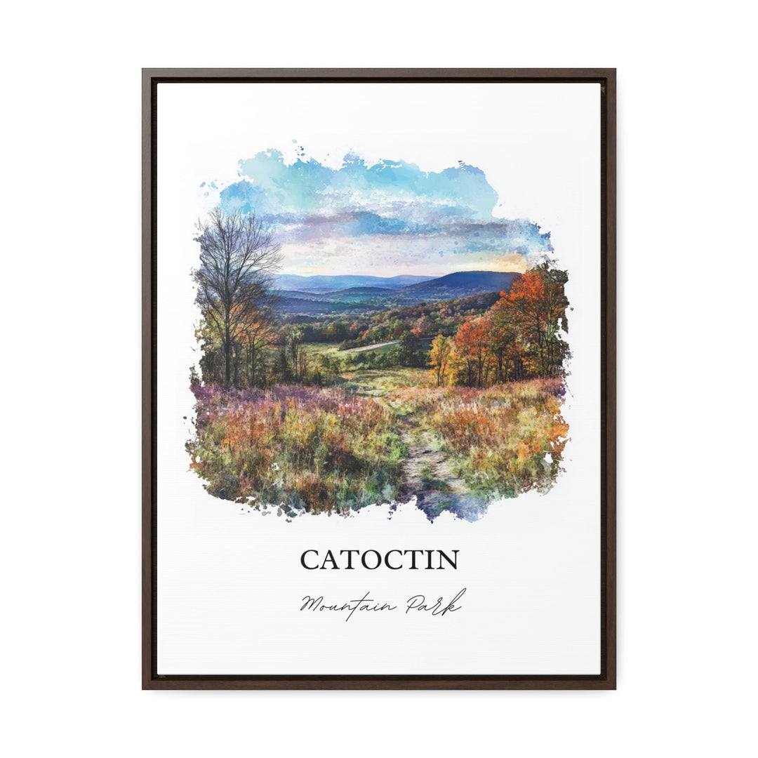 Catoctin National Park Art, Monocacy Valley Print, Maryland Watercolor Art, Catoctin Gift, Travel Print, Travel Poster, Housewarming Gift