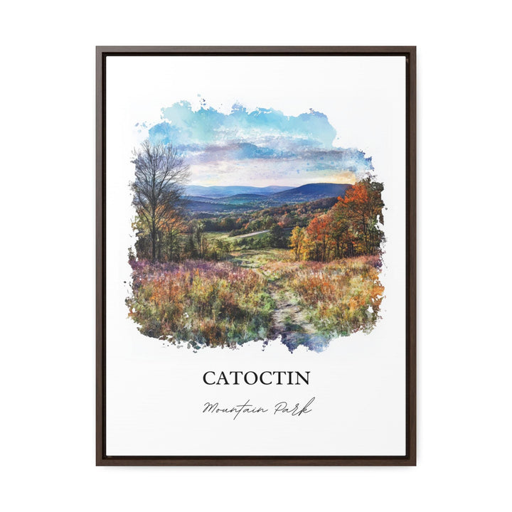 Catoctin National Park Art, Monocacy Valley Print, Maryland Watercolor Art, Catoctin Gift, Travel Print, Travel Poster, Housewarming Gift