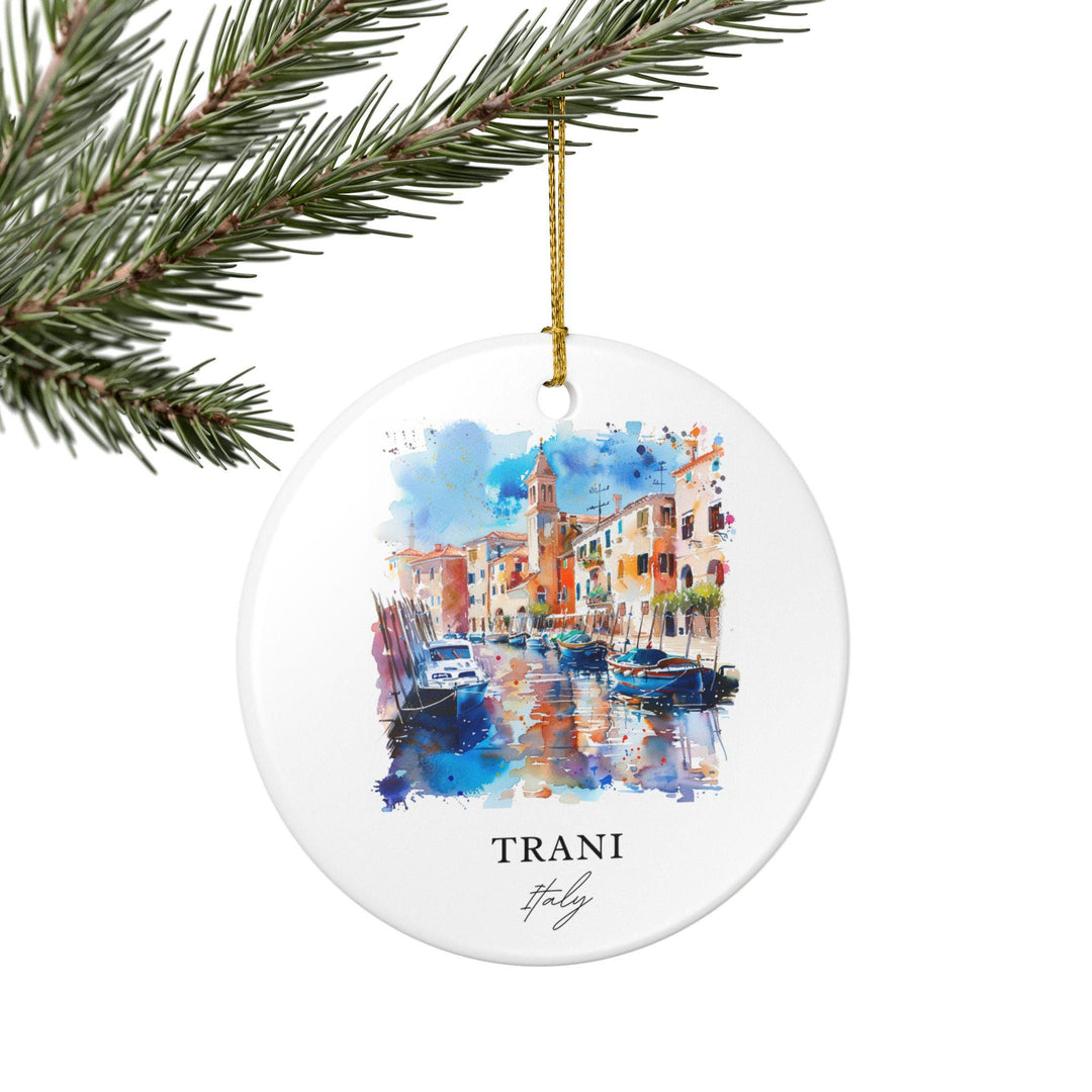 Trani Italy Ornament: Unique Trani Souvenir, Trani Italy Xmas Decor, and Authentic Trani Gift