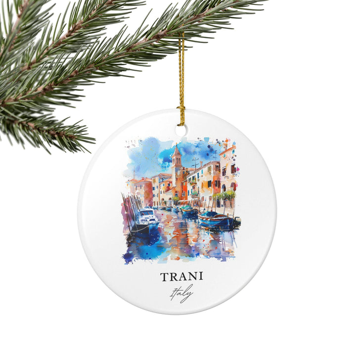 Trani Italy Ornament: Unique Trani Souvenir, Trani Italy Xmas Decor, and Authentic Trani Gift