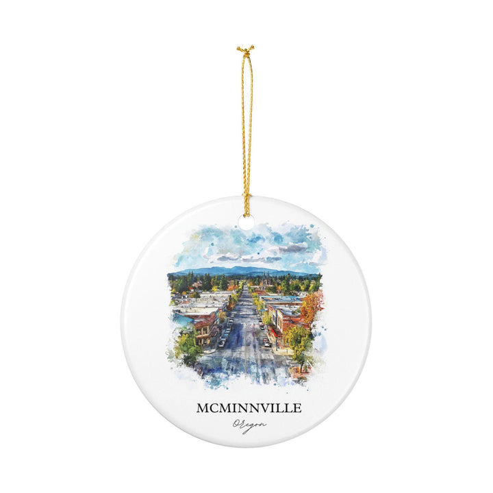 Mcminnville OR Ornament: Unique Mcminnville Souvenir, Mcminnville Xmas Decor, and Authentic Mcminnville Oregon Gift