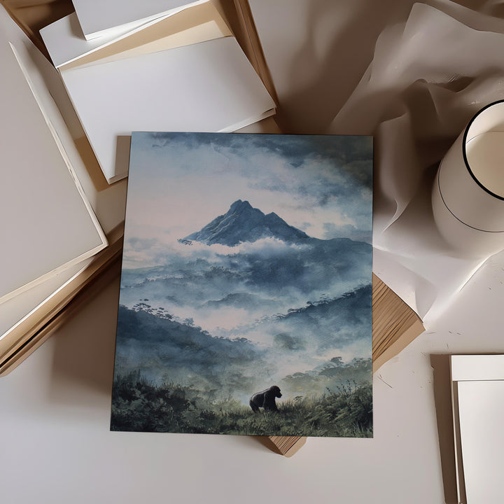 Volcanoes National Park Art Rwanda Travel Print Rwanda Artwork Rwanda Decor Volcanoes National Park Rwanda Wall Art