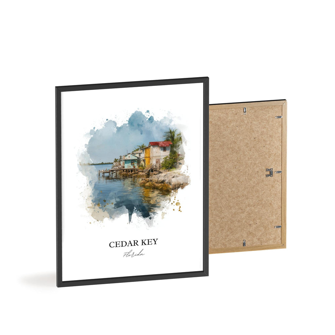Cedar Key, Florida – Watercolor Art Print