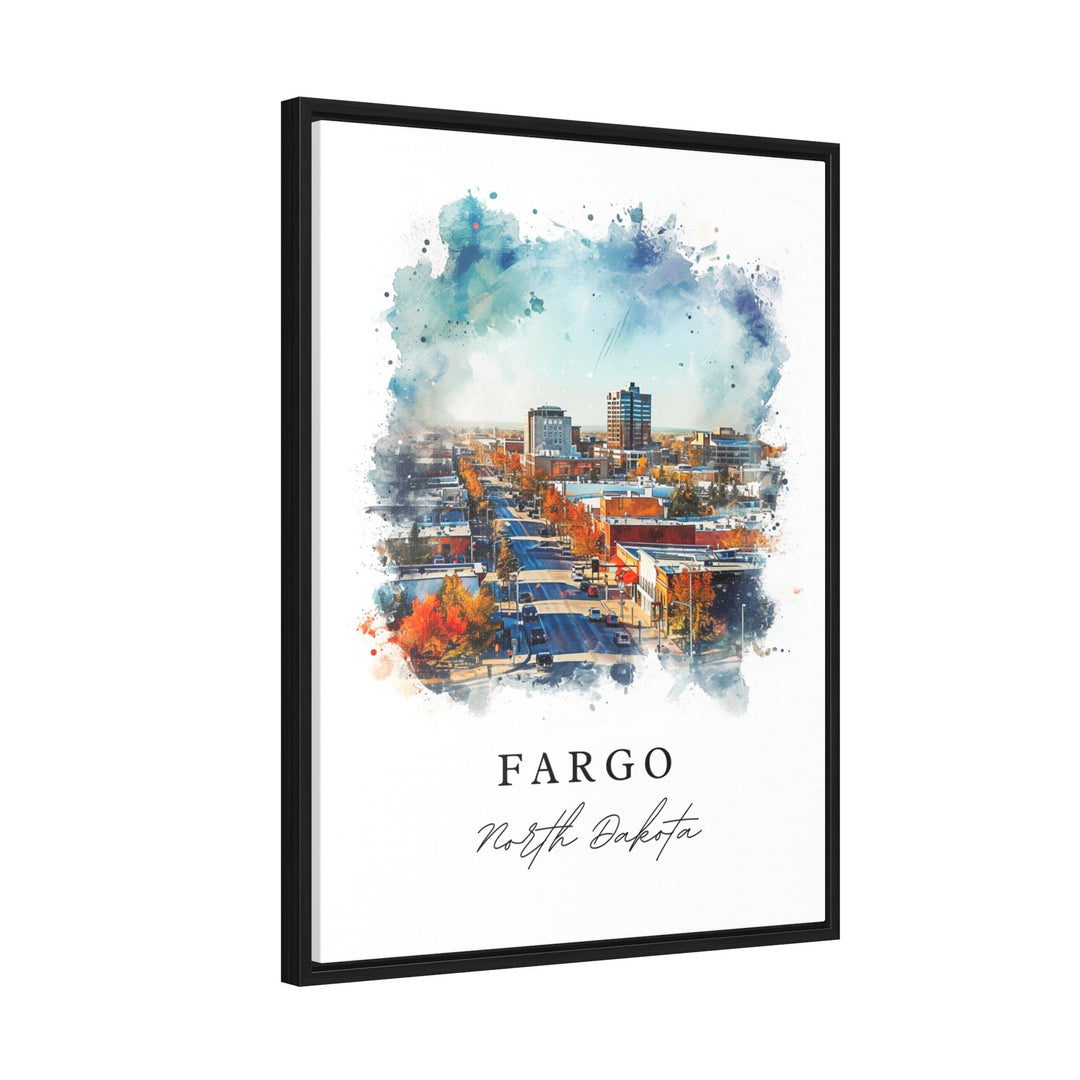 Fargo ND wall art - North Dakota, Fargo print, Fargo North Dakota Wedding gift, Birthday present, Custom Text, Perfect Gift