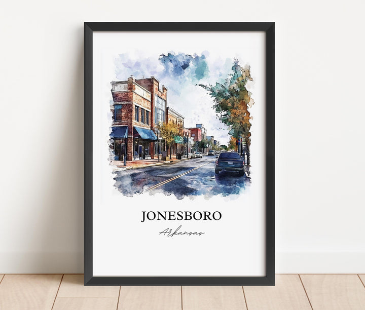 Jonesboro, Alaska, Alaska – Watercolor Art Print