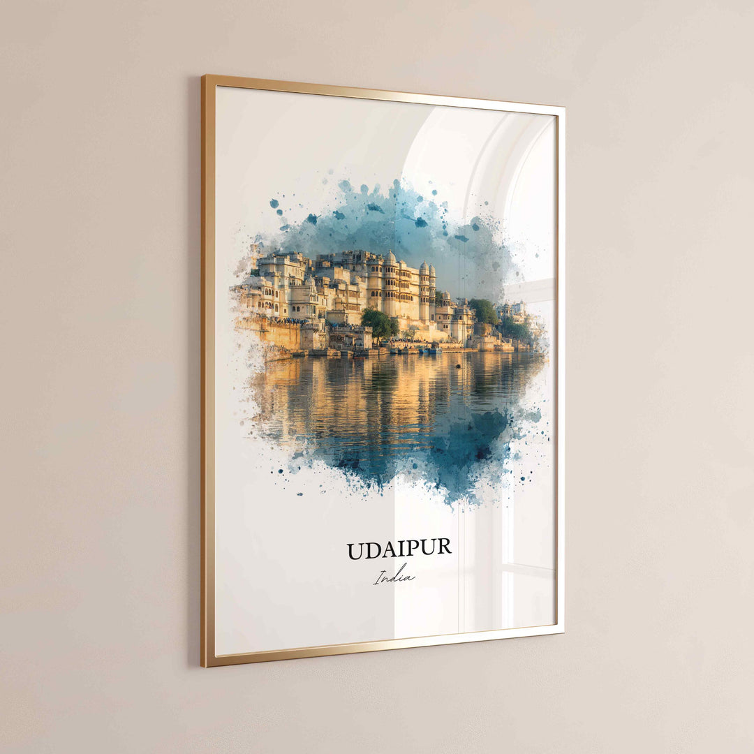 Udaipur, India – Watercolor Art Print